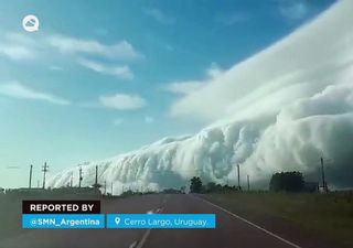 Increíble frente de ráfaga en el norte de Uruguay, ¿de qué tipo de nubes se trata?