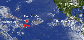 El increíble y maratoniano huracán Dora llegará a ser tifón pasando por cuatro cuencas diferentes