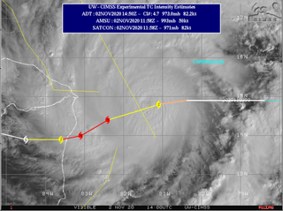 Los increíbles cambios del huracán Eta despistan a los meteorólogos