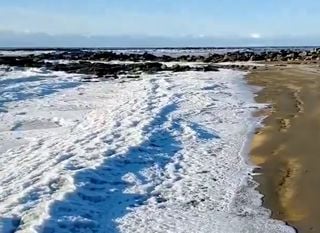 The extreme cold froze the sea in Tierra del Fuego. How did this amazing phenomenon happen?