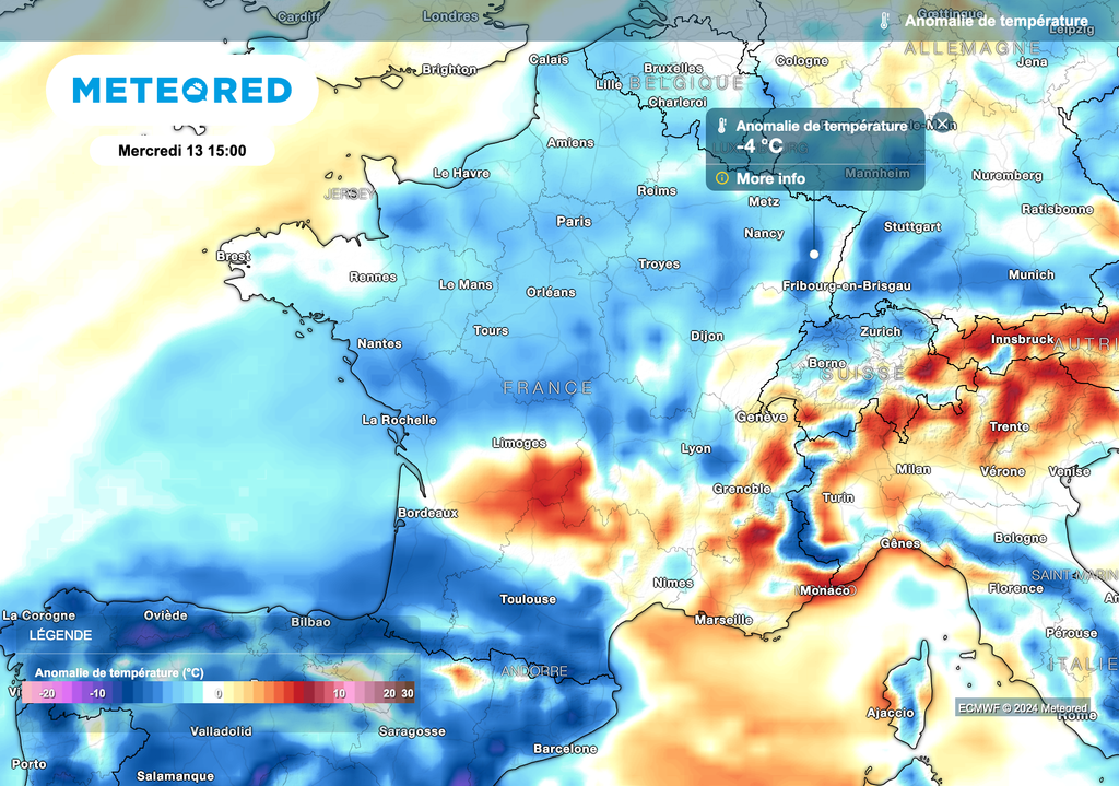 Les températures vont repasser sous les valeurs de saison la semaine prochaine !