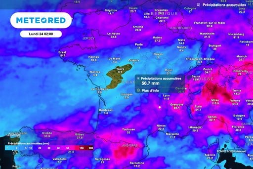 Incroyable : une m&eacute;t&eacute;o pluvieuse est attendue demain dans ces 5 r&eacute;gions du nord de la France, avec 10 &agrave; 20 millim&egrave;tres