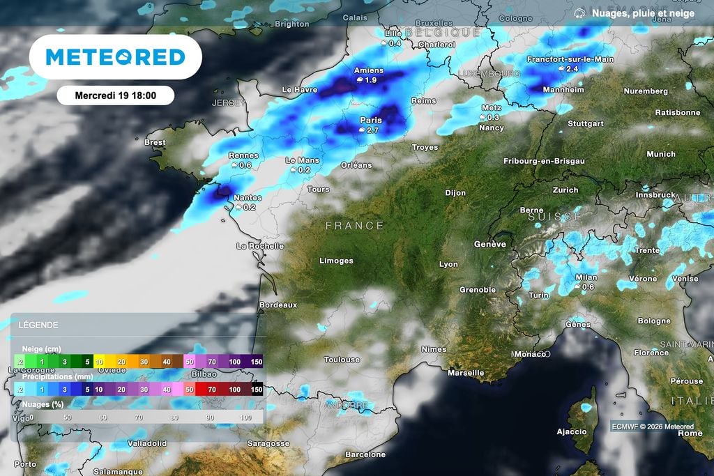 Météo pluvieuse dans le nord, soleil dans le sud ! Météo pluvieuse dans le nord, soleil dans le sud !