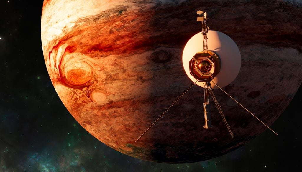 Jupiter Voyager 1 a pu étudier Jupiter en 1979, devenant la première sonde spatiale à observer directement la géante gazeuse