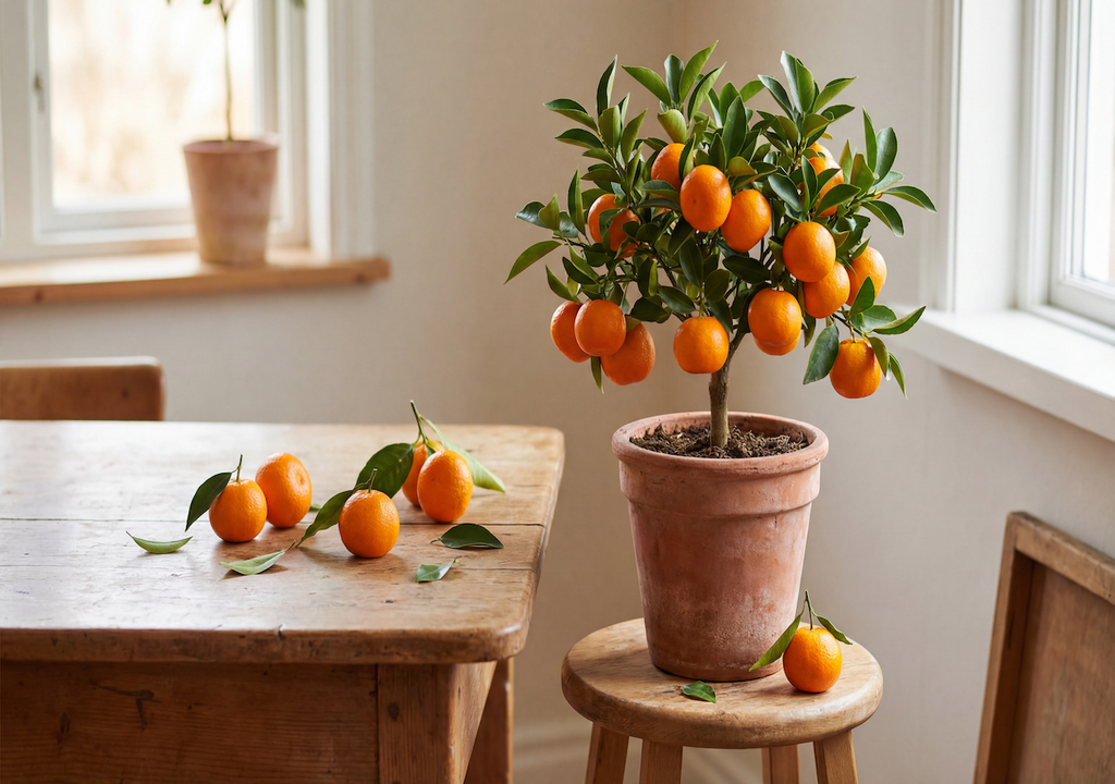 Zimmergarten, Mandarinenbäumchen, Sonne, Vitamine, Wohnzimmer