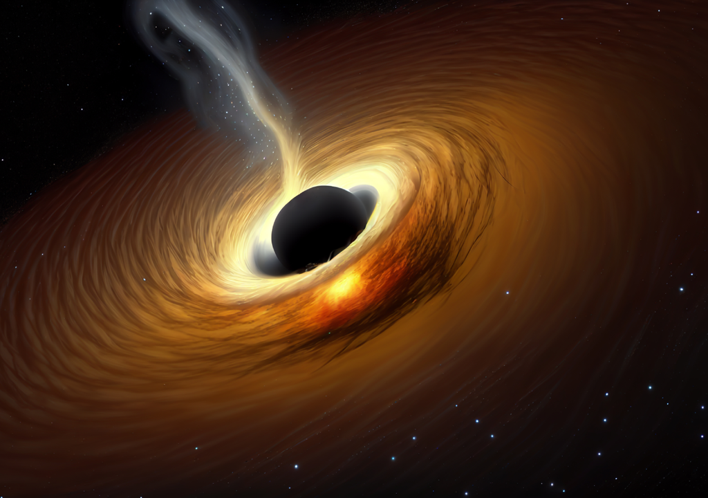 Buraco negro é responsável pelo objeto mais brilhante do Universo