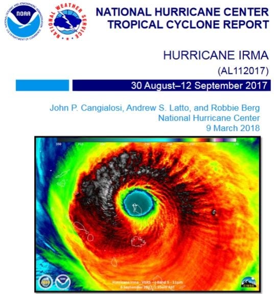 Informe Técnico Del Huracán Irma
