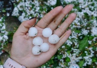 Se cumple pronóstico de calor, lluvia y granizo en gran parte del país