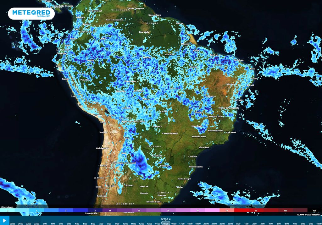 previsão de chuva semana santa