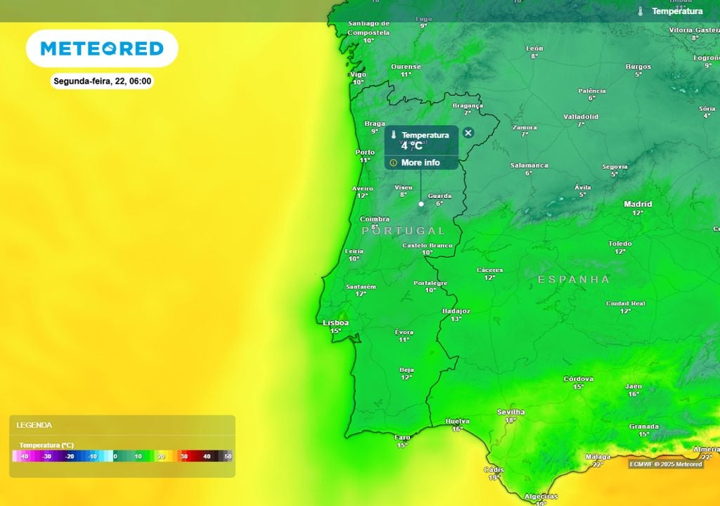 Temperaturas mínimas Temperaturas mínimas