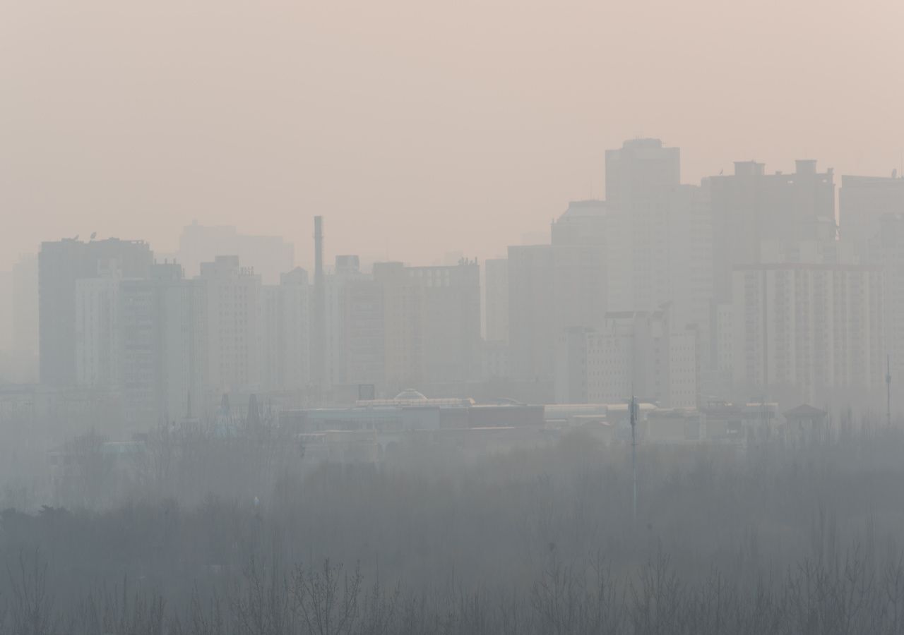 En la capital de la India el cielo se tornó gris y hay una espesa capa de smog, este problema se acentúa cada año con la llegada de las bajas temperaturas.