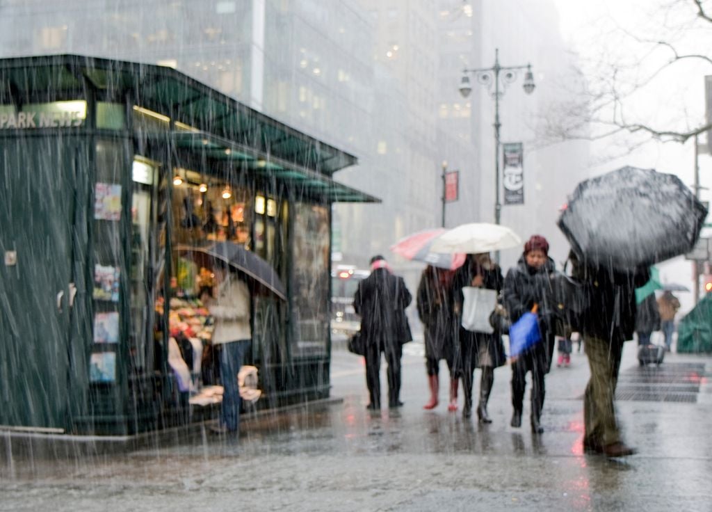 Nueva York Lluvia Inundación Crecida tiempo Nueva York Lluvia Inundación Crecida tiempo
