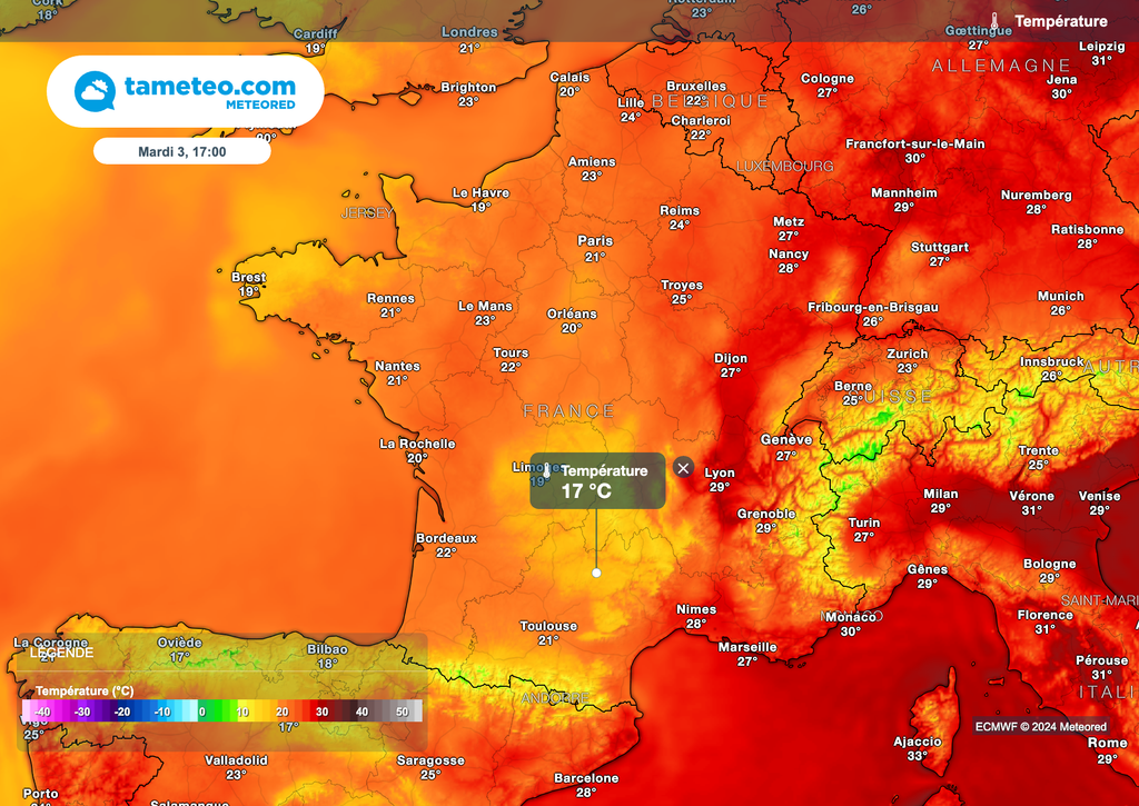 Températures : ressenti parfois automnal ce mardi après-midi sous les précipitations. Températures : ressenti parfois automnal ce mardi après-midi sous les précipitations.