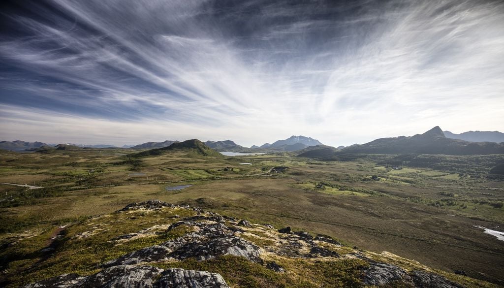 Les paysages sauvages des Fofoten, en Norvège. Les paysages sauvages des Fofoten, en Norvège.