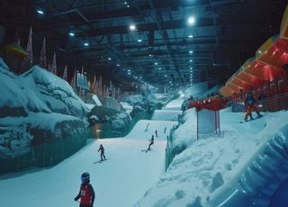 Insolite : malgré la chaleur, la Chine ouvre la plus grande piste de ski d'intérieur du monde 