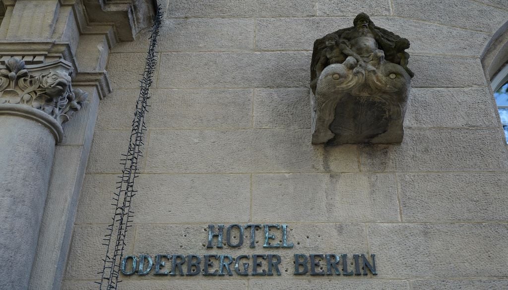 La façade de l'Hotel Oderberger à Berlin.
