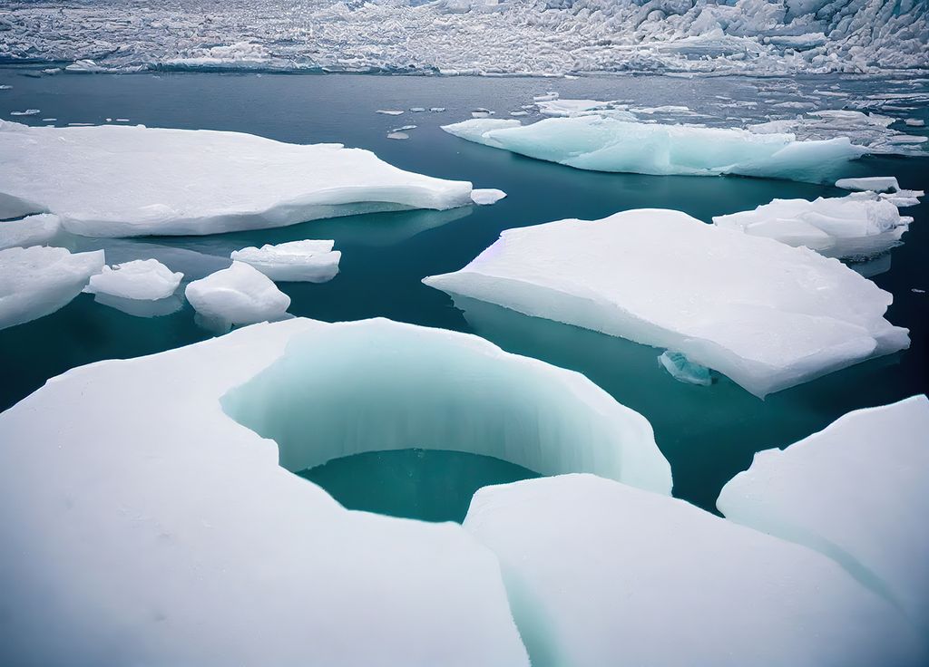 Calotte glaciaire Antarctique fonte glace