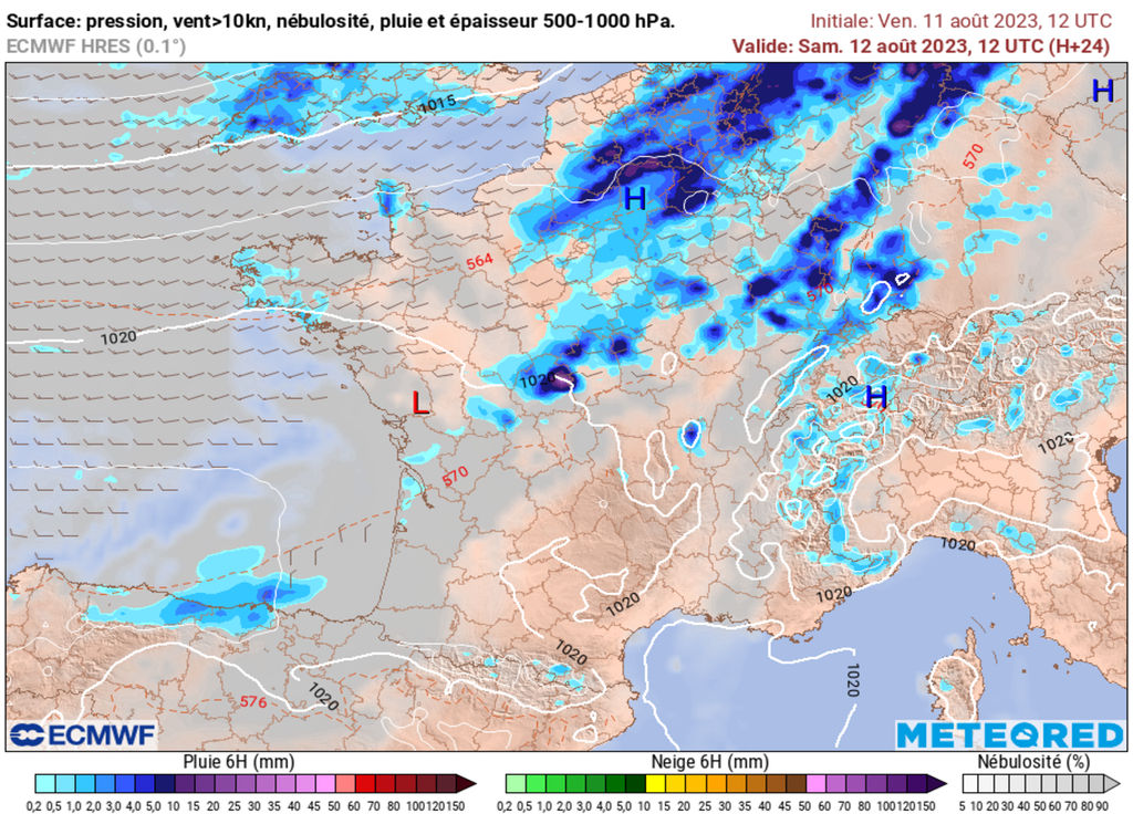L'instabilité sera présente en matinée de ce samedi.