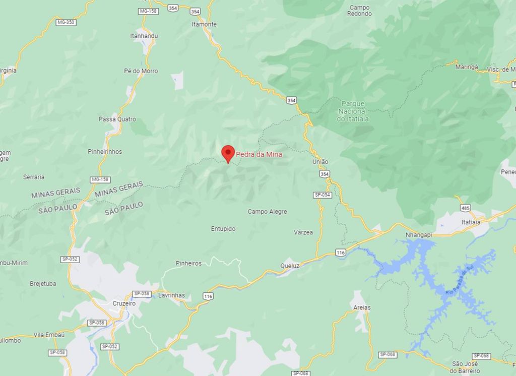 localização da Pedra da Mina