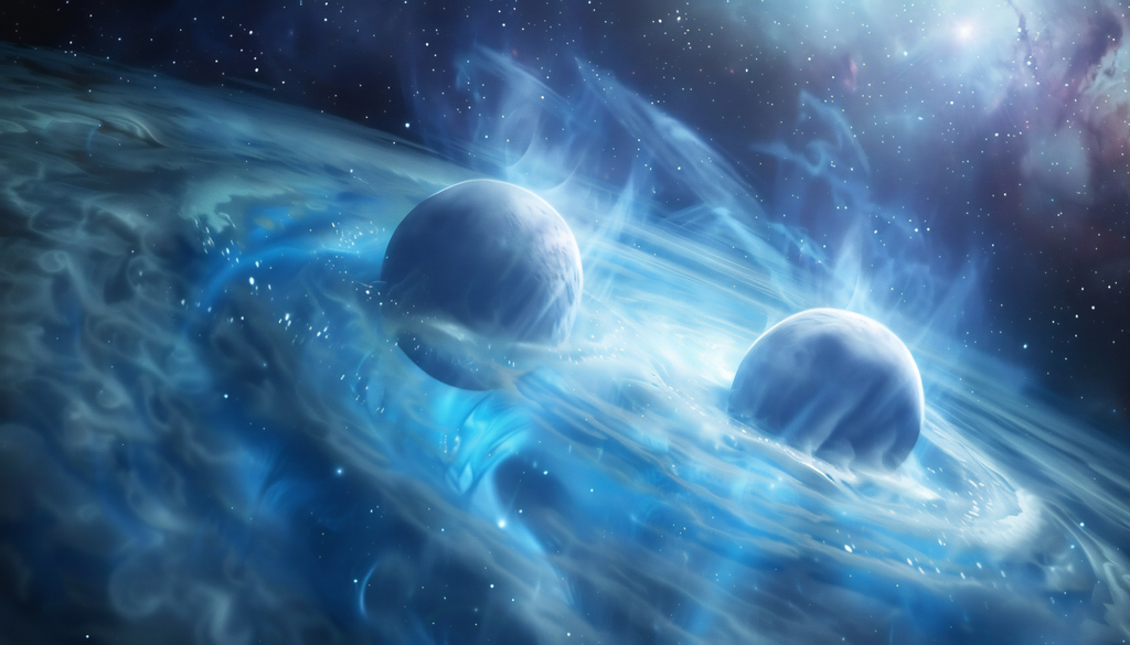 Um novo modelo de inteligência artificial consegue reproduzir o aquecimento gerado pelo processo-r, acelerando simulações de colisões de estrelas de nêutrons sem perder precisão física. Um novo modelo de inteligência artificial consegue reproduzir o aquecimento gerado pelo processo-r, acelerando simulações de colisões de estrelas de nêutrons sem perder precisão física.