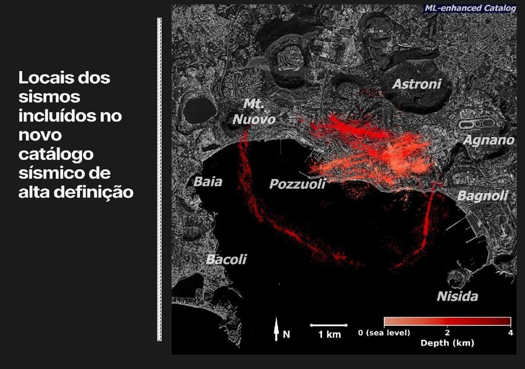 mapa sísmico da região de Nápoles mapa sísmico da região de Nápoles