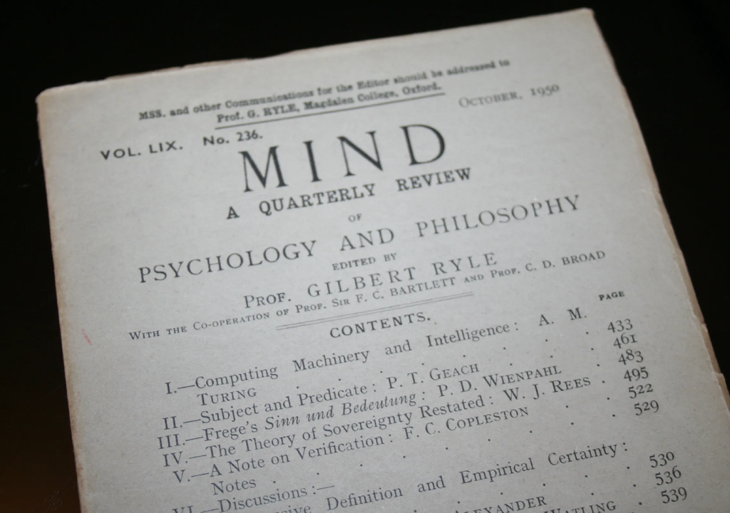 Artigo de 1950 de Alan Turing é um dos mais importante na área de inteligência artificial até hoje. Artigo de 1950 de Alan Turing é um dos mais importante na área de inteligência artificial até hoje.
