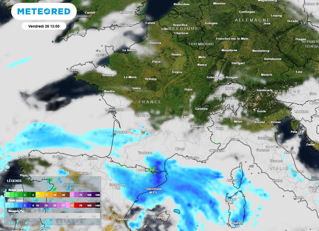 Vendredi, le soleil s'imposera dans une très large moitié nord.