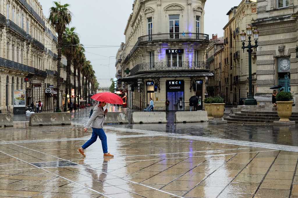 À Montpellier, l'équivalent de deux à trois mois de pluie est attendu en moins de deux jours. À Montpellier, l'équivalent de deux à trois mois de pluie est attendu en moins de deux jours.
