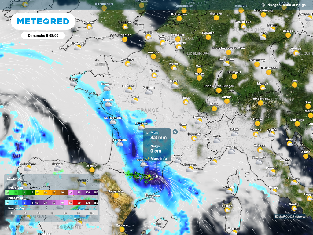 Beaucoup de pluie pourra tomber sur les Pyrénées Orientales en cours de nuit de samedi à dimanche et dimanche matin. Beaucoup de pluie pourra tomber sur les Pyrénées Orientales en cours de nuit de samedi à dimanche et dimanche matin.
