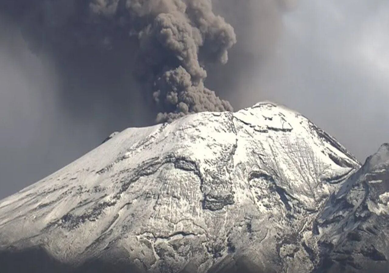 En los últimos días la actividad del volcán Popocatépetl ha sido intensa. (Imagen:CENAPRED)