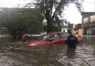 Tormenta acompañada de granizo ocurre en Morelia