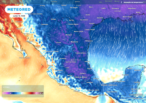 Intensa masa de aire ártico cubre más de 15 entidades de México, generando fuertes vientos, frío y lluvias