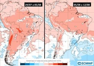 Intensa massa de ar polar pode trazer nova onda de frio para o Brasil na virada do mês
