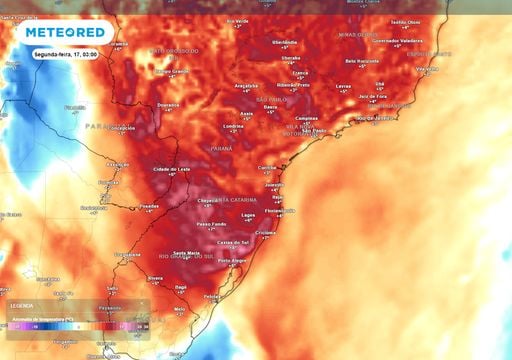 Intensa massa de ar quente vai atingir as 5 regi&otilde;es com at&eacute; 10&deg;C acima da m&eacute;dia