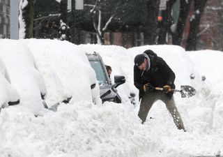 Gran nevada colapsa Nueva York