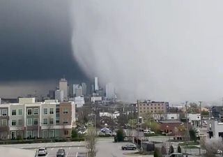 Violenta tormenta azota Nashville, Estados Unidos