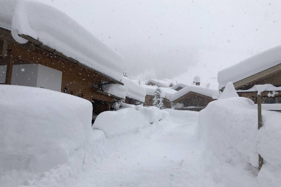 Nieve temporal Austria Alpes