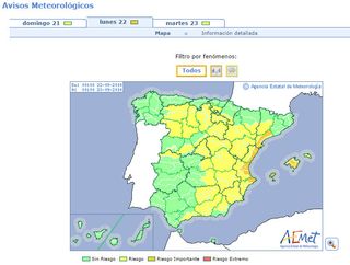 Intensas precipitaciones en el Mediterráneo