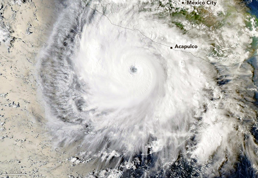 La intensificaci&oacute;n explosiva y asombrosa del hurac&aacute;n Polo ha entrado en los libros de la historia de la Meteorolog&iacute;a