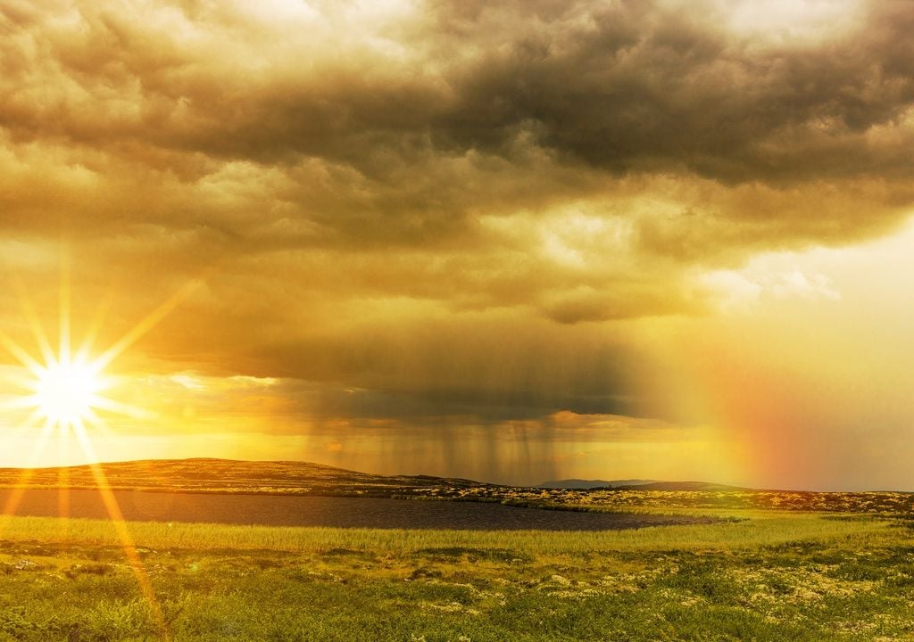 Intenso calor previo a tormentas, granizo y descenso térmico