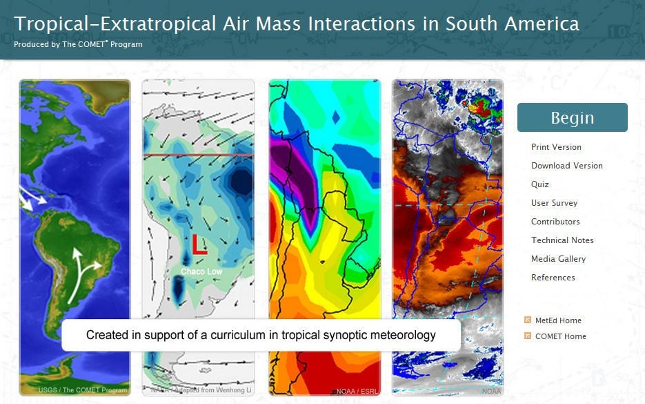 Interacciones De Masas De Aire Tropical-Extratropical En Sudamérica