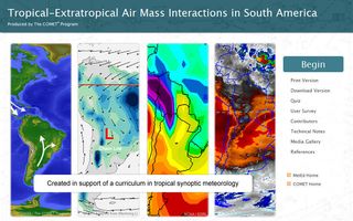 Interacciones de masas de aire tropical-extratropical en Sudamérica