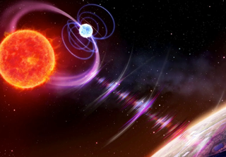 Ondas de radio interceptadas desde el espacio y emitidas por una faro cósmico