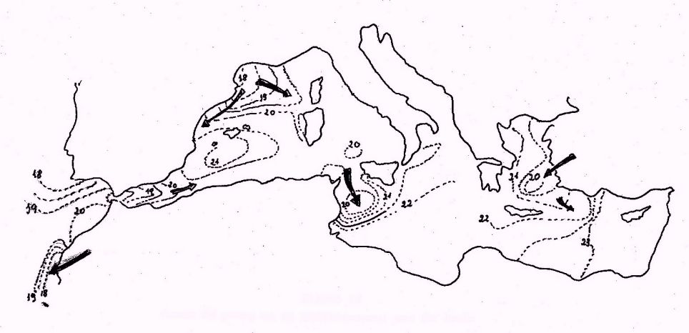 Interpretacion De Los Mapas Meteorológicos Para Su Utilizacion En La Pesca Figura 19Areas de pesca en el Mediterráneo: mes de junio