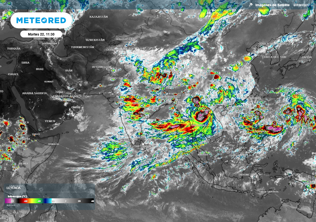 Monzón de la India, inundaciones en Pakistán, Meteored, Chile