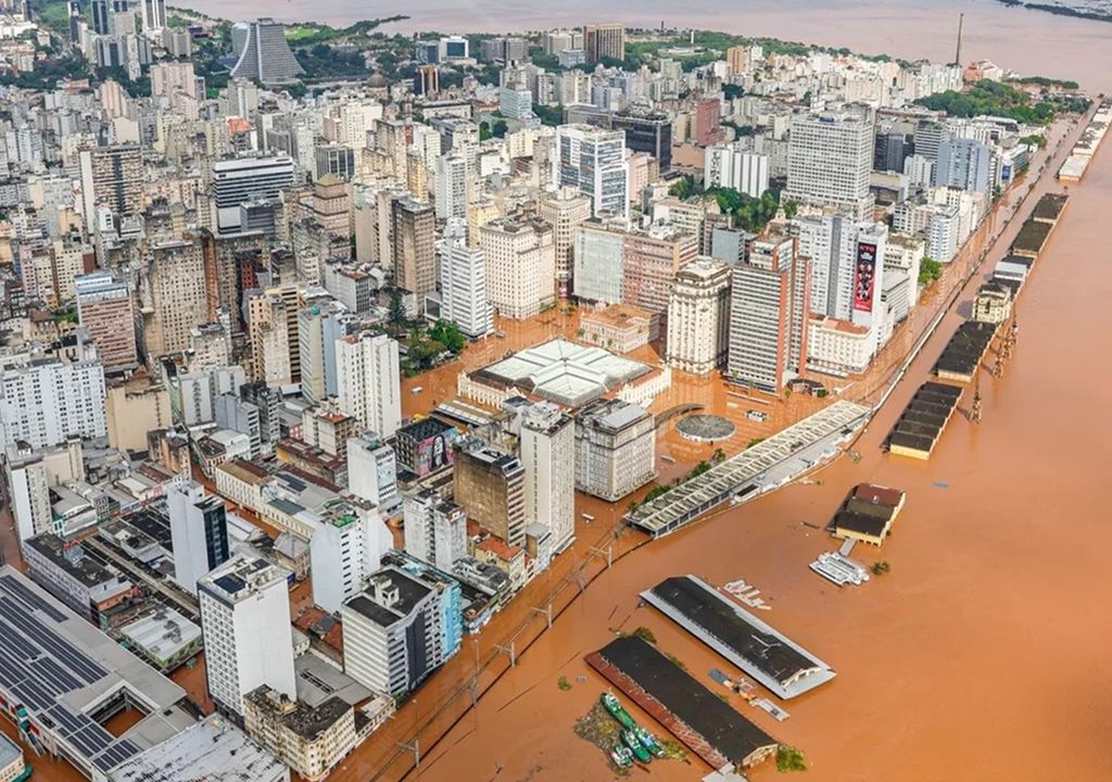 Inundaciones en Brasil Porto Alegre