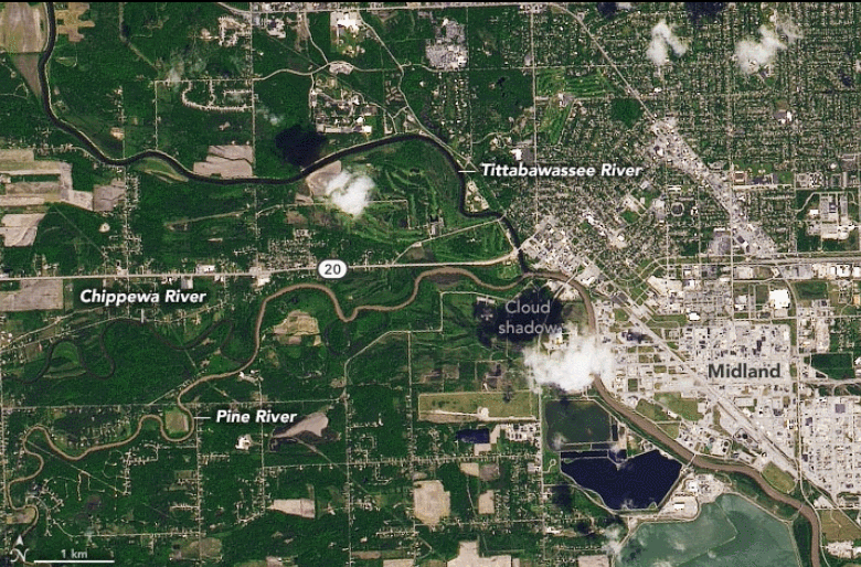 Inundaciones de fango y lodo en Michigan
