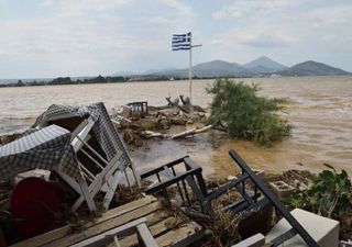 Inundaciones se presentan en Grecia