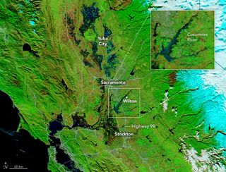 Inundaciones en el centro-norte de California por intensos ríos atmosférico