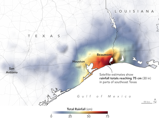 Inundaciones en el sudeste de Texas por Imelda